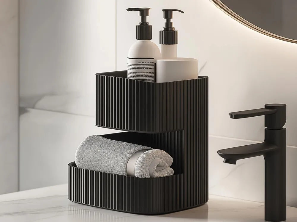 Modern bathroom organizer